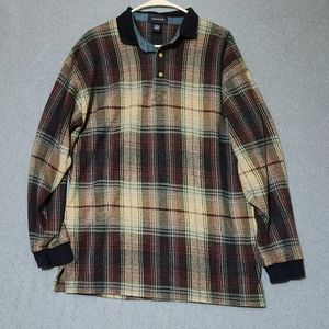 Gant plaid flanel pullover shirt. Size large